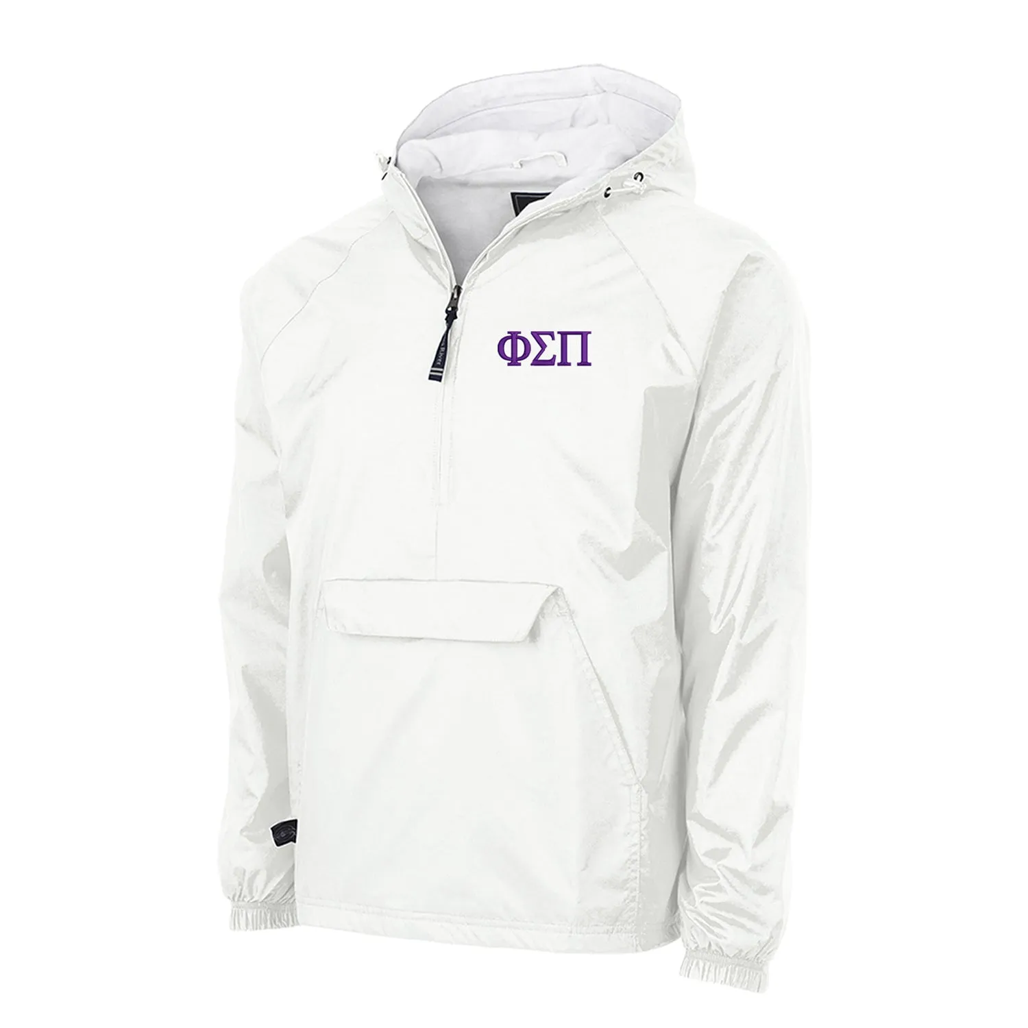 Phi Sigma Pi Flannel Lined Windbreaker  - Letters