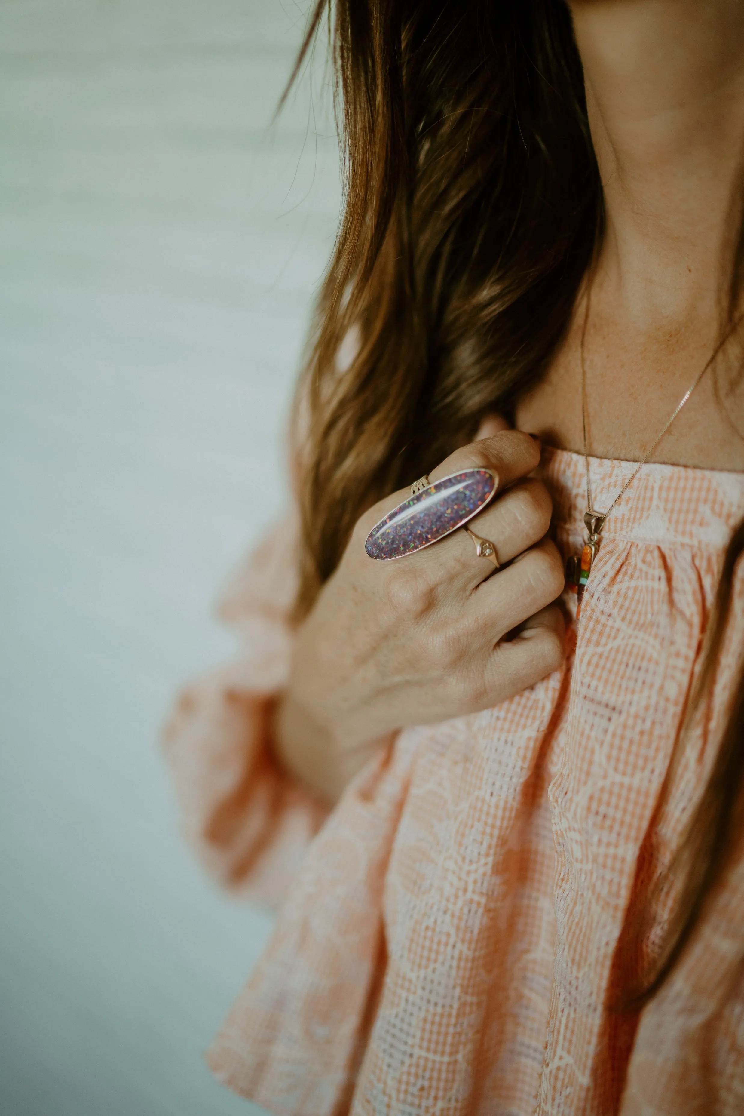 Preslee Ring | Purple Opal