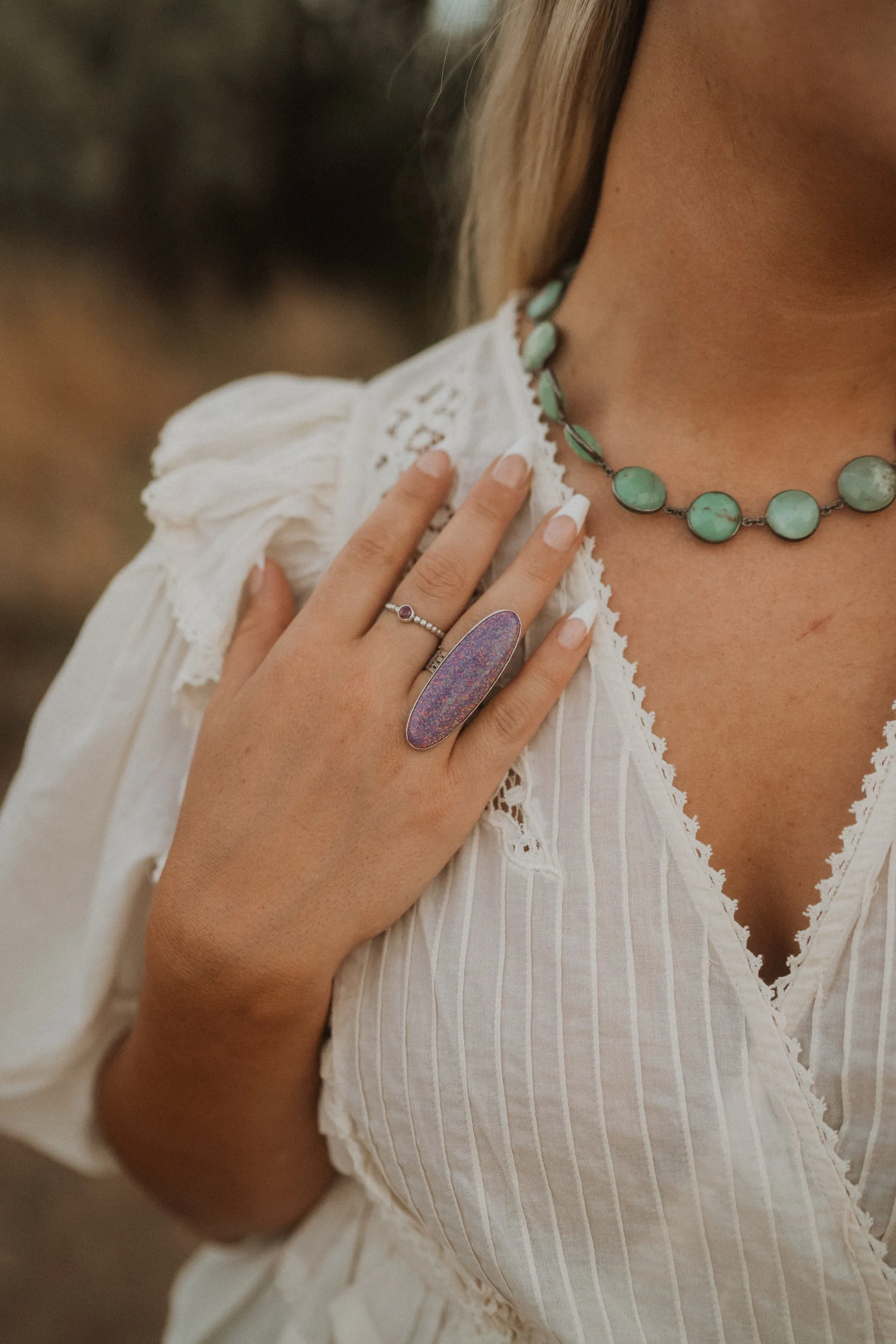 Preslee Ring | Purple Opal