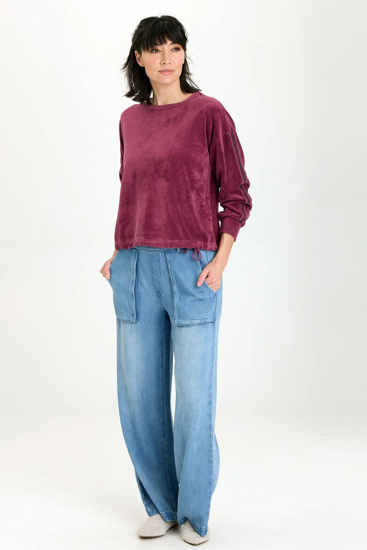 Rugby Stripe Dottie Sweatshirt