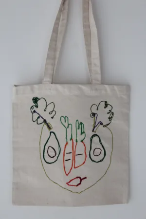 Salad Face :: art totes 4 good X Nadège Roscoe-Rumajn