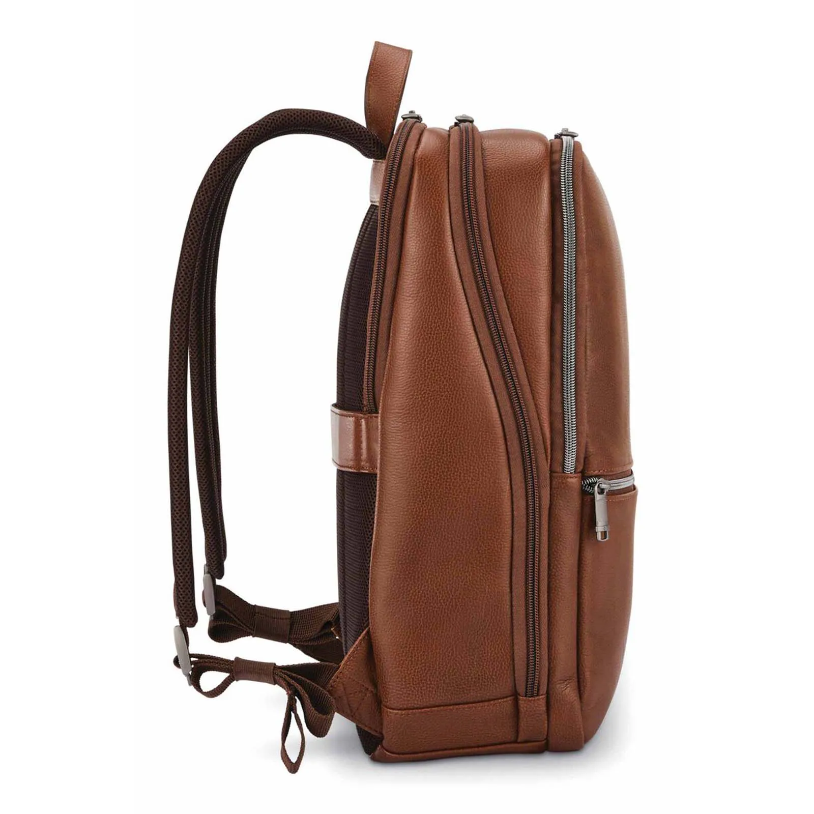 Samsonite Classic Leather 14.1 Inch Laptop Backpack Cognac