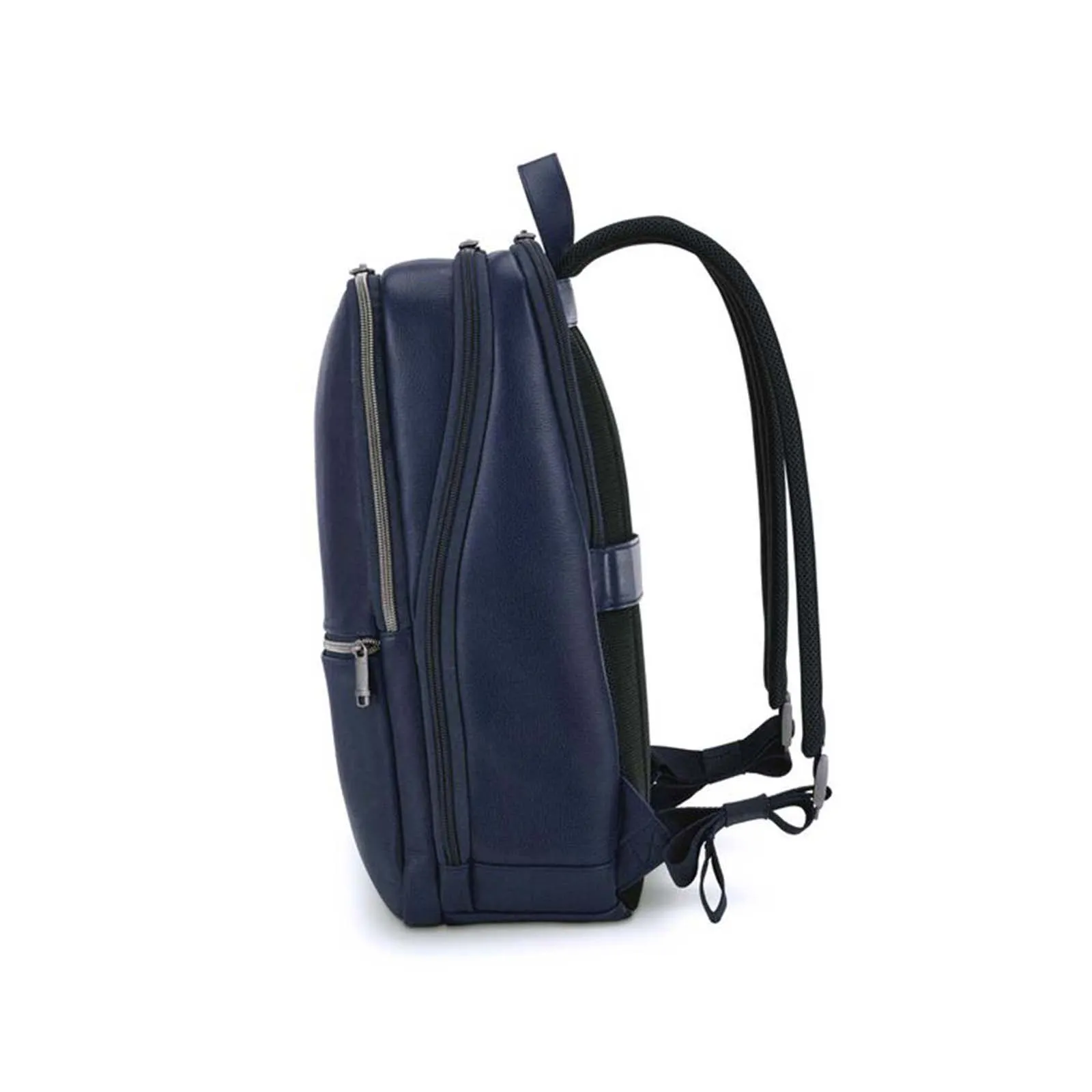 Samsonite Classic Leather 14.1 Inch Laptop Backpack Navy