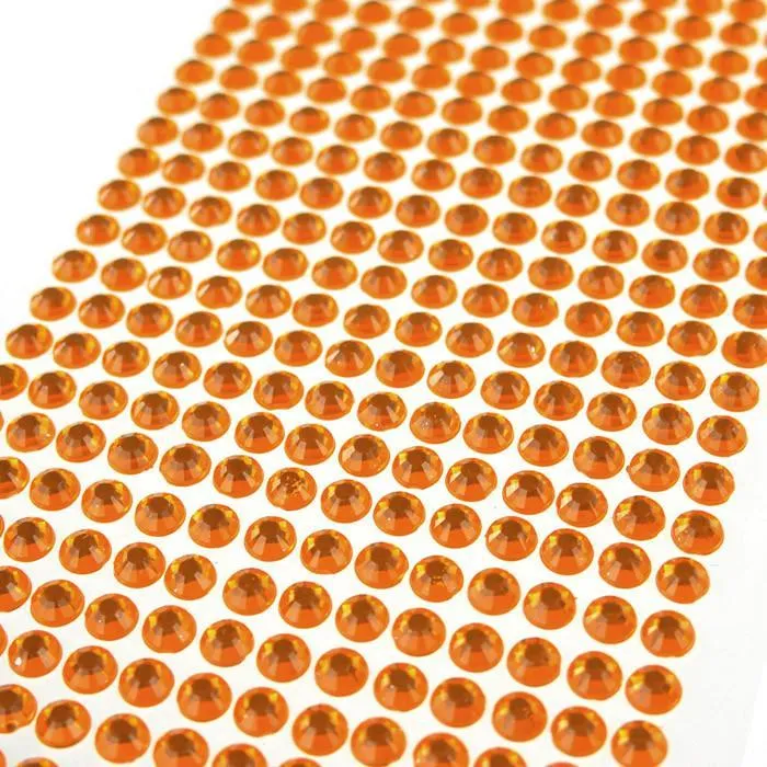Self Adhesive Rhinestone Circle, 6mm, 72-count