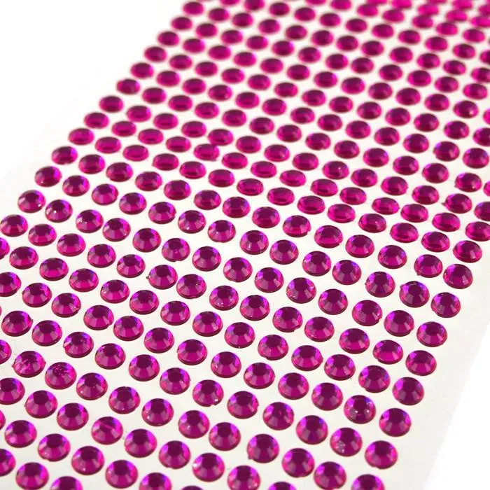 Self Adhesive Rhinestone Circle, 6mm, 72-count