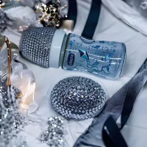 Silver Glam  Baby Bottle