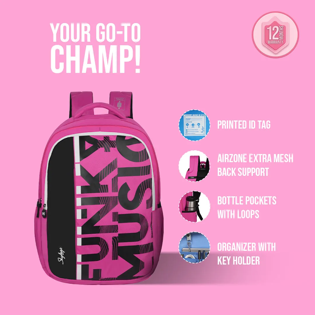 Skybags Stan Pro 01  School Backpack Pink