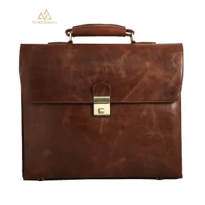 Slim Laptop bag in Dark Bown