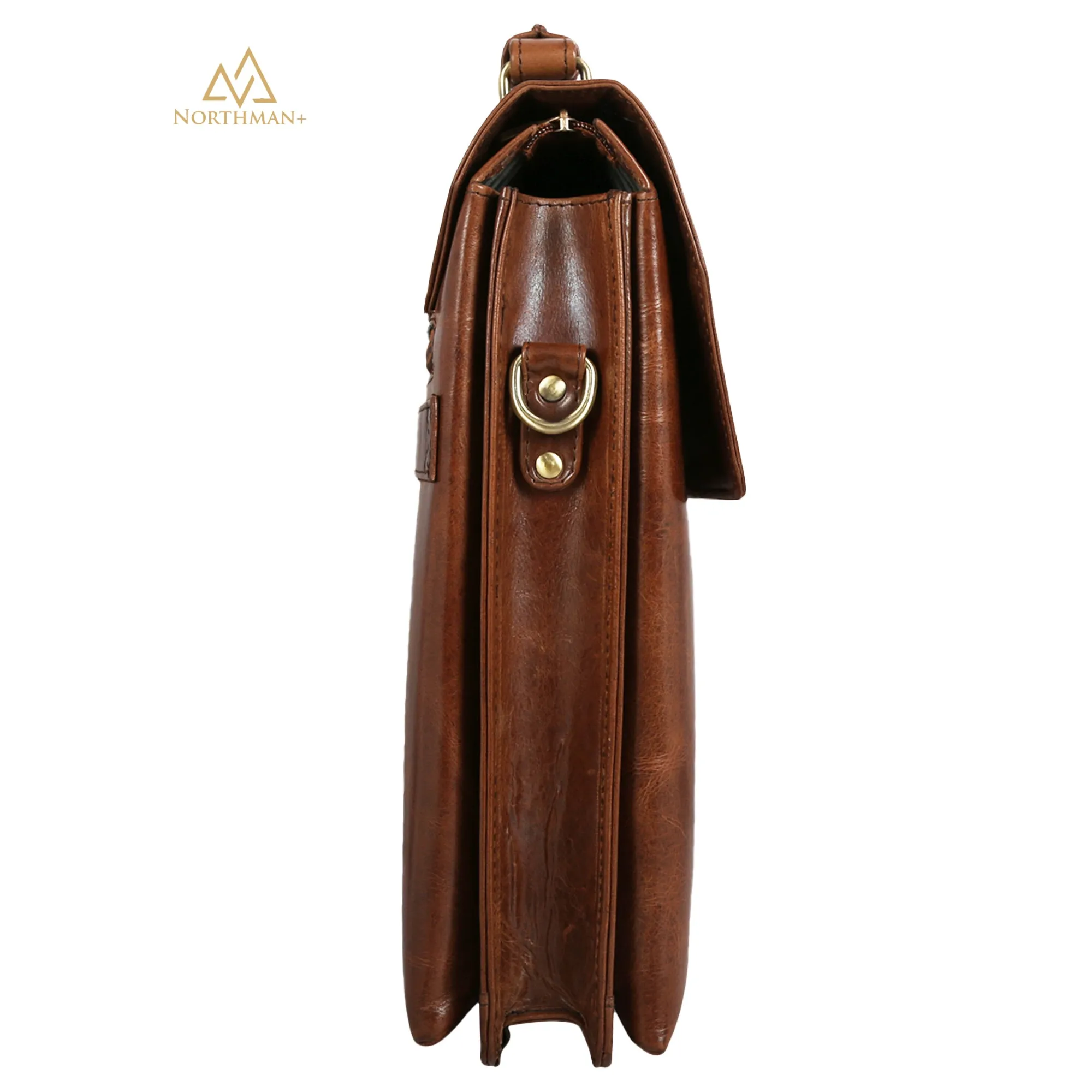 Slim Laptop bag in Dark Bown