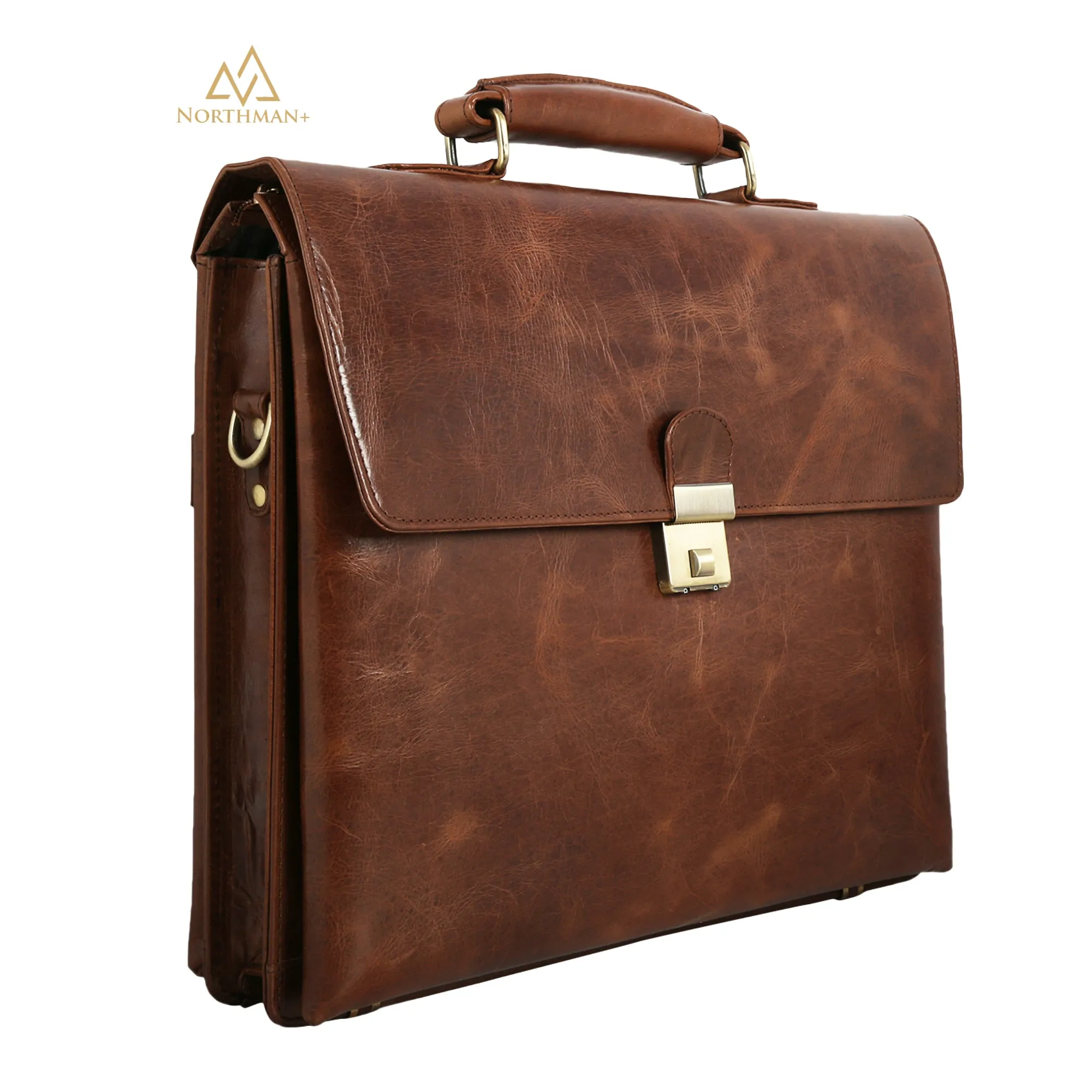 Slim Laptop bag in Dark Bown