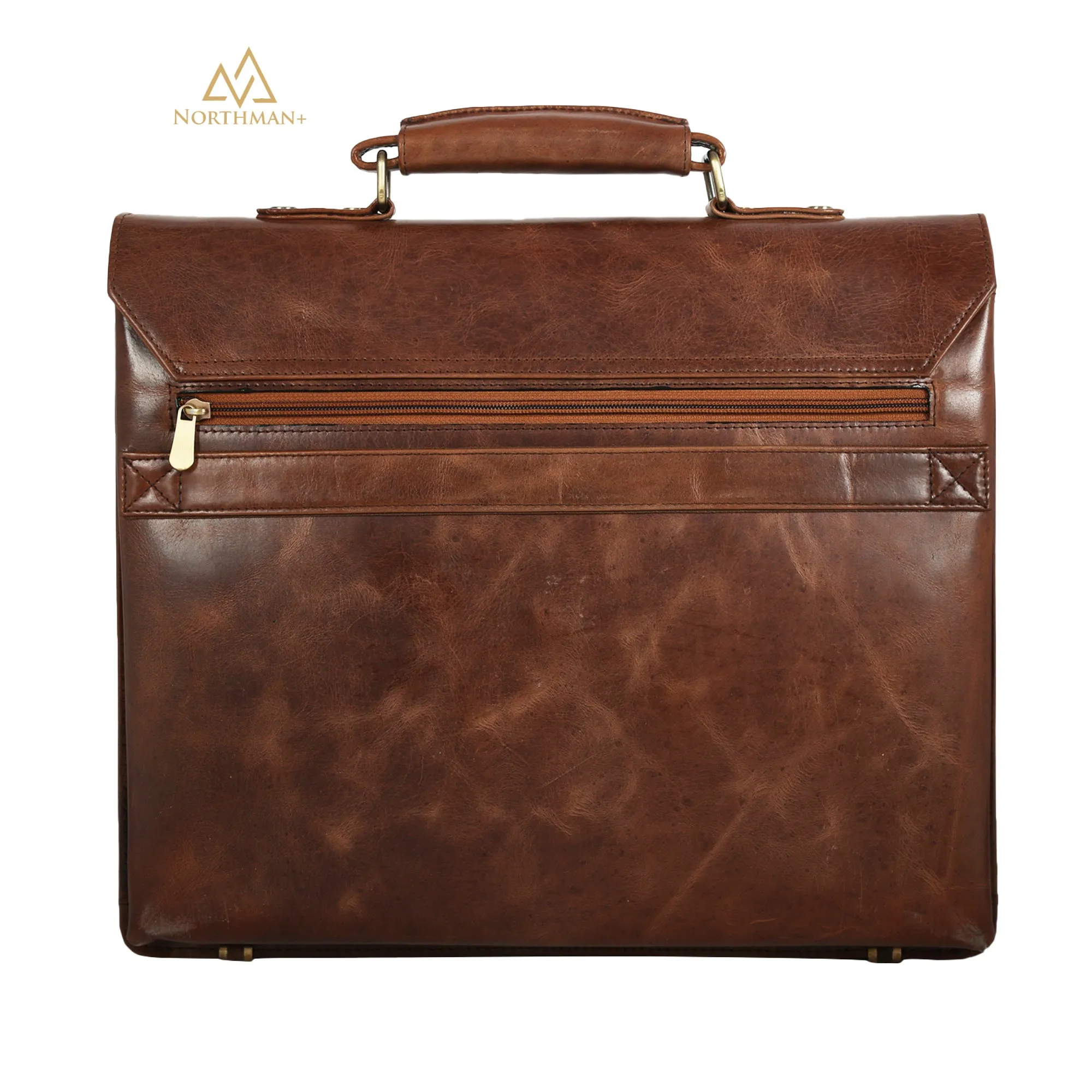 Slim Laptop bag in Dark Bown