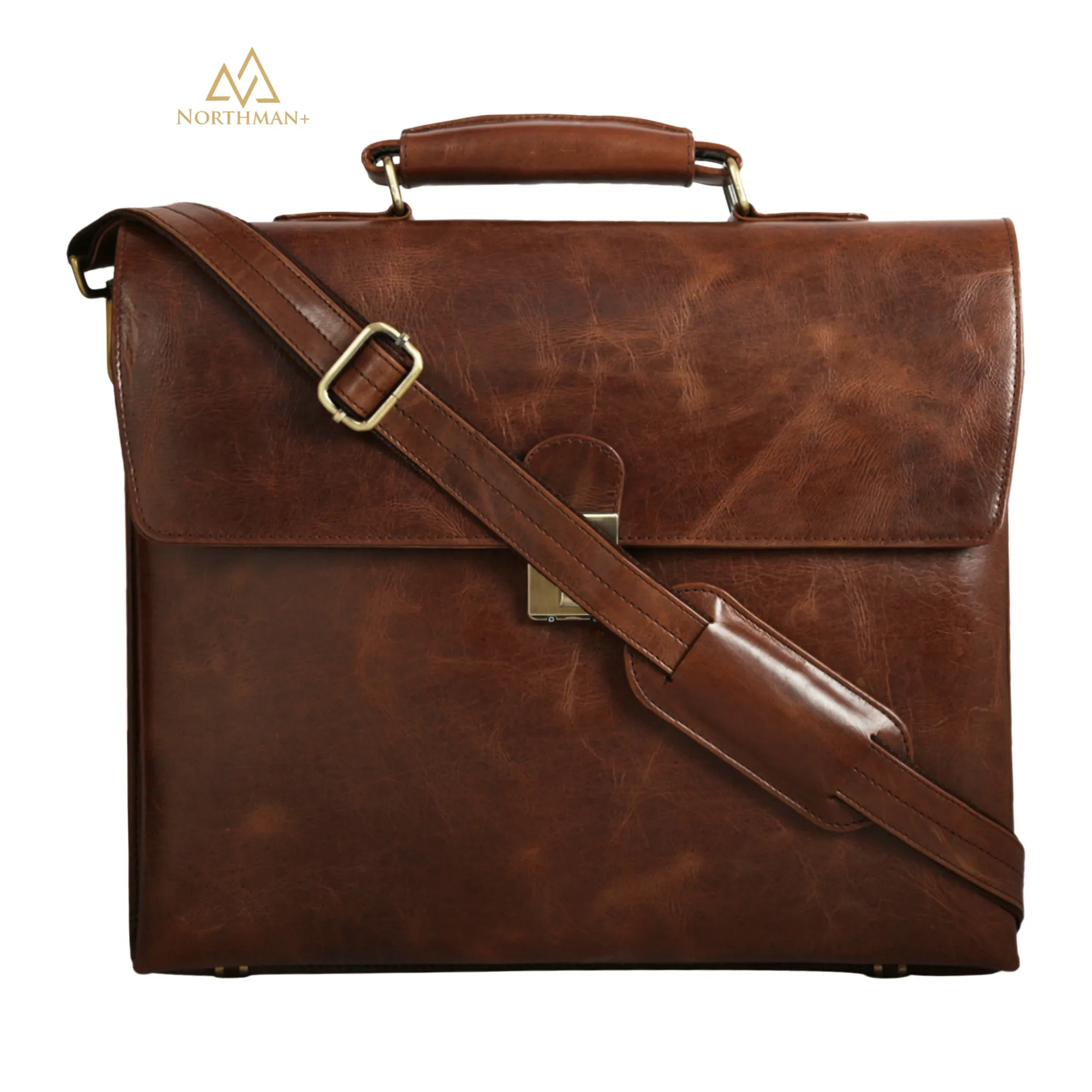 Slim Laptop bag in Dark Bown