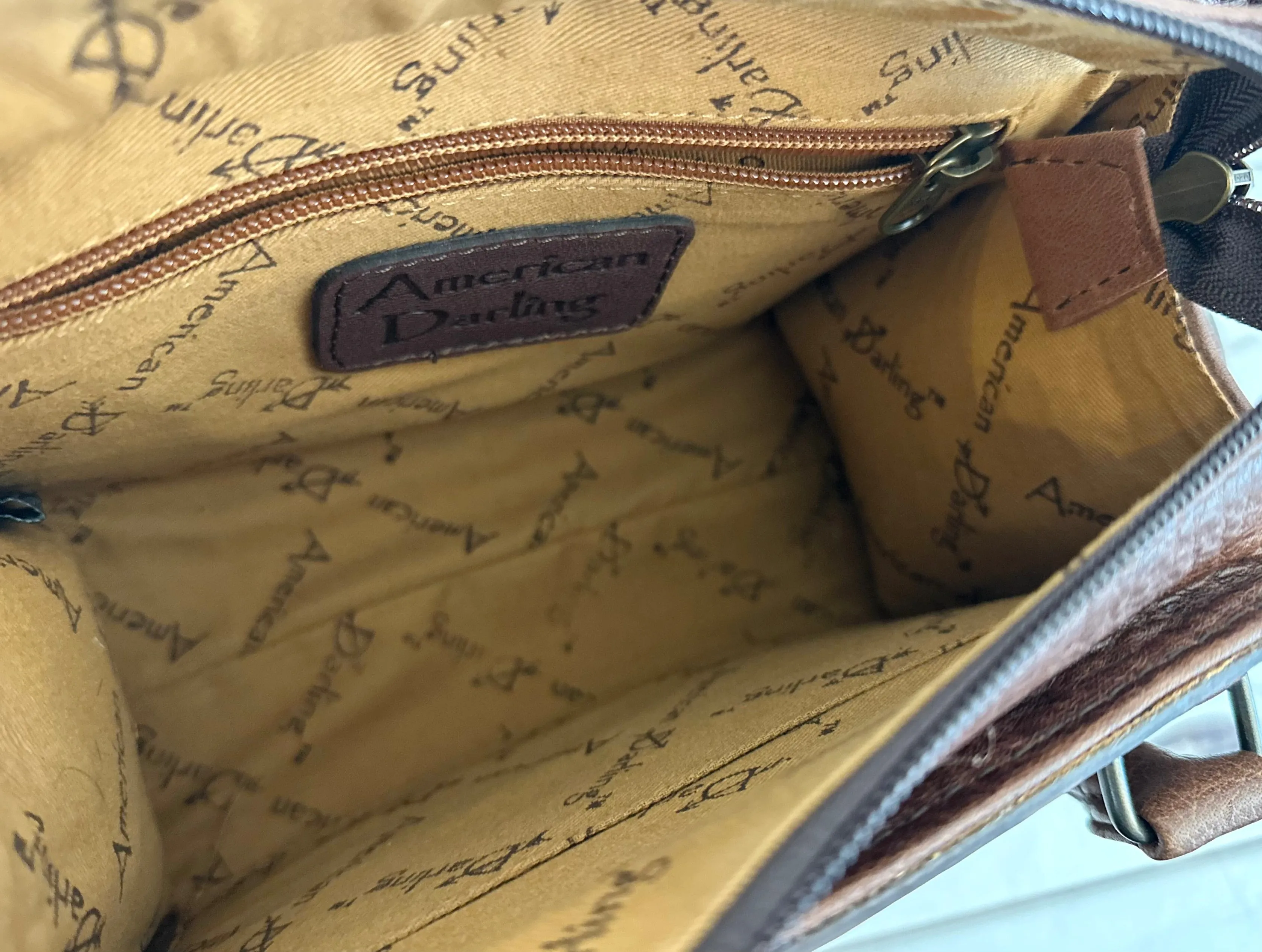 Small Front Floral Tooled Western Purse