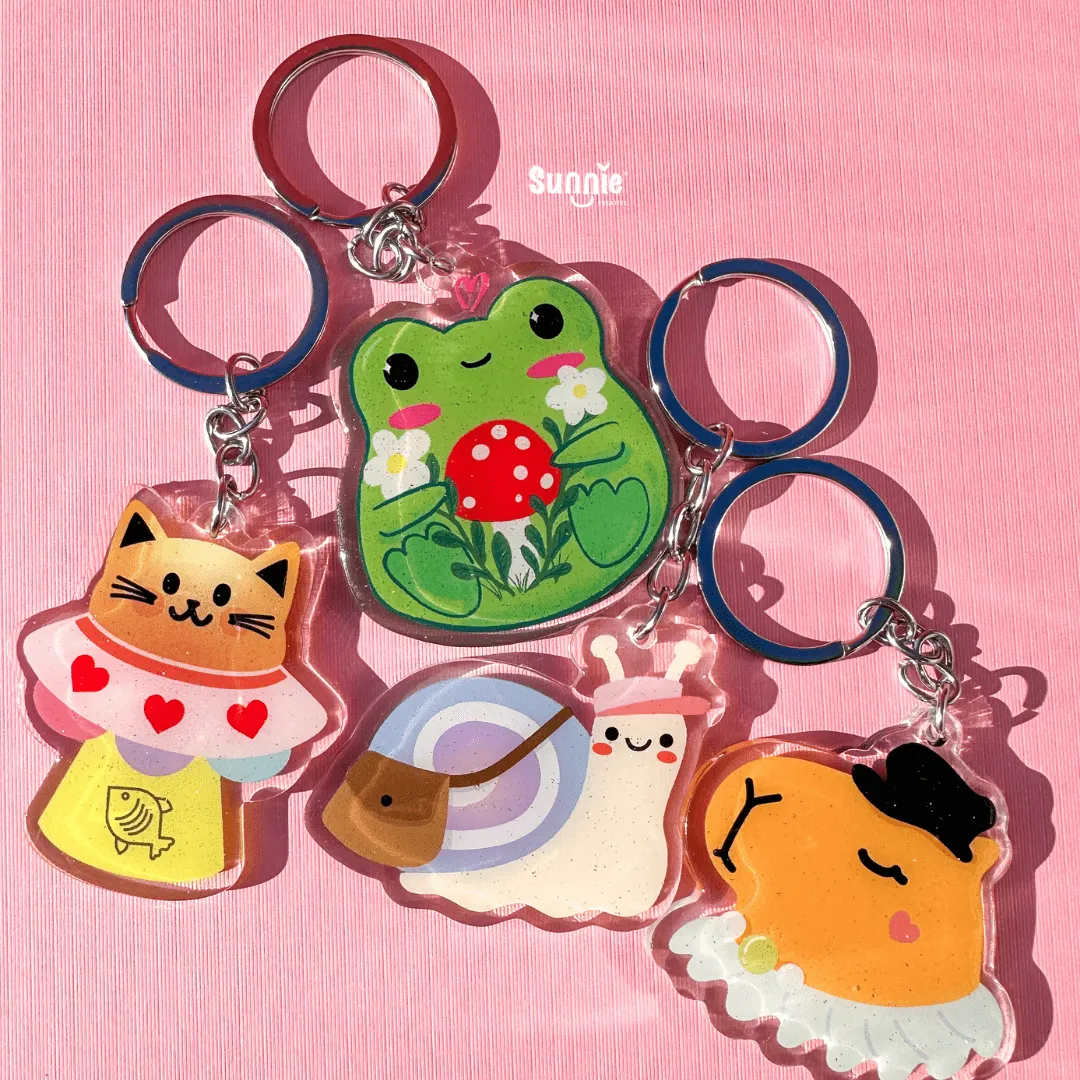 Snail Mail Acrylic Keychain