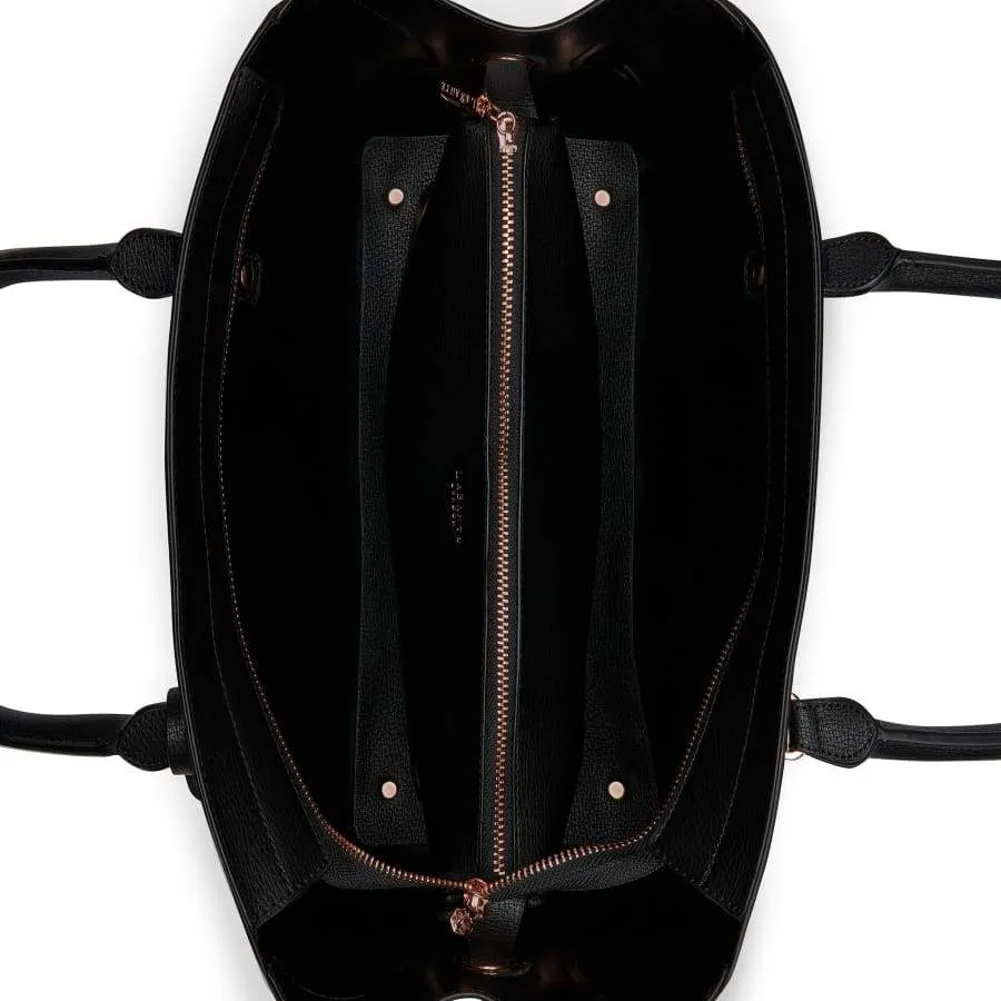 Sophie Black Vegan Tote Bag