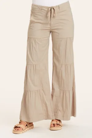 Terraced Wide Leg Pant