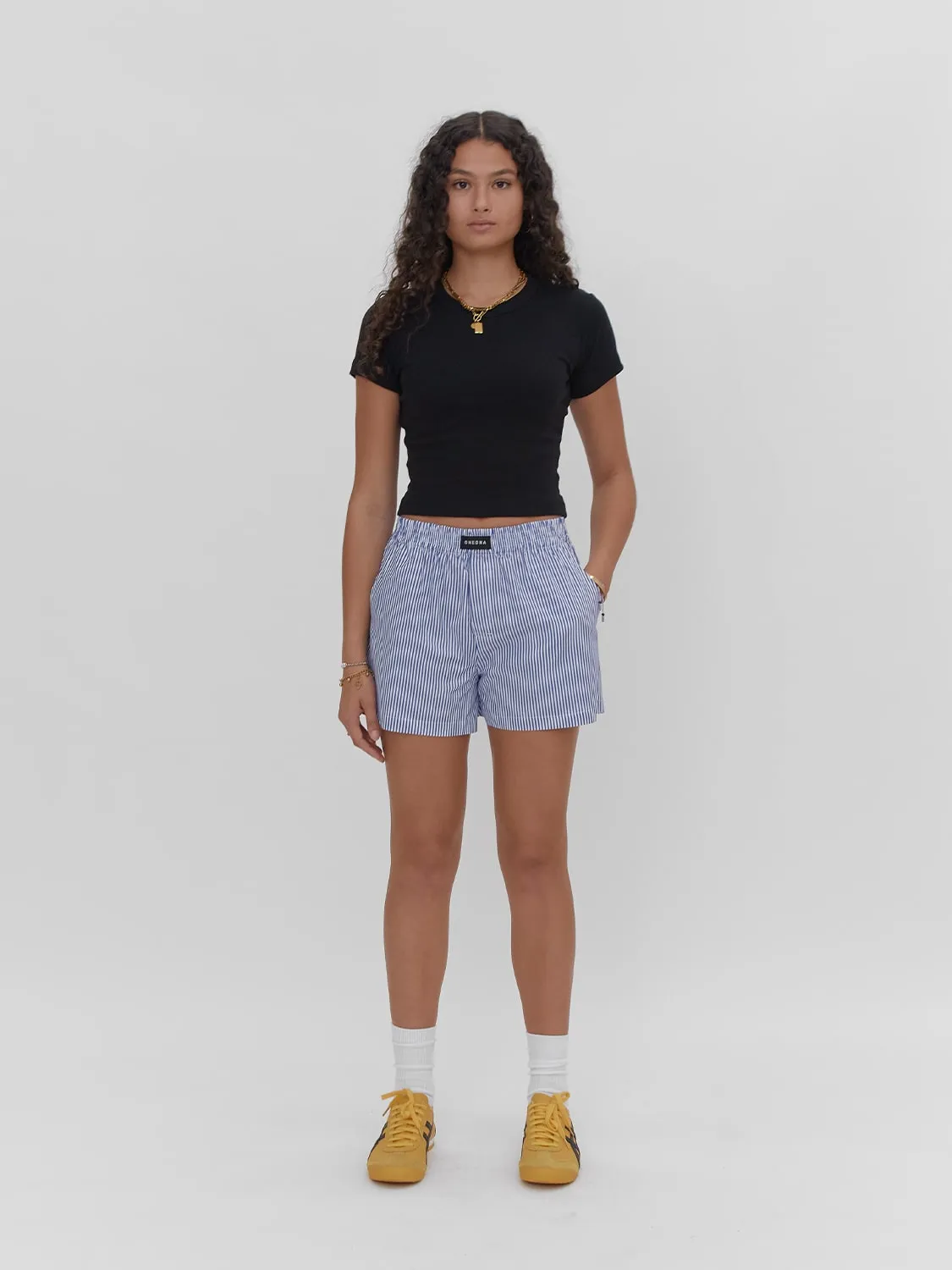 Three-Pocket Boxers Blue Stripe