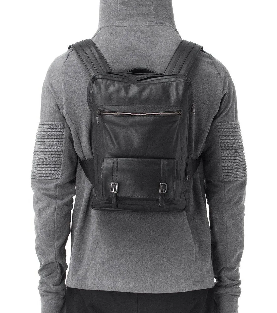 Triple claw back pack - All Leather