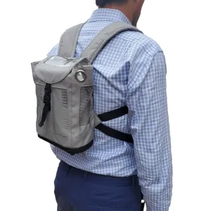 ULTRA LIGHTWEIGHT INOGEN ONE G3 BACKPACK BY O2TOTES IN GREY, MESH PANELS, ZIPPERED BOTTOM, COMFORTABLE!