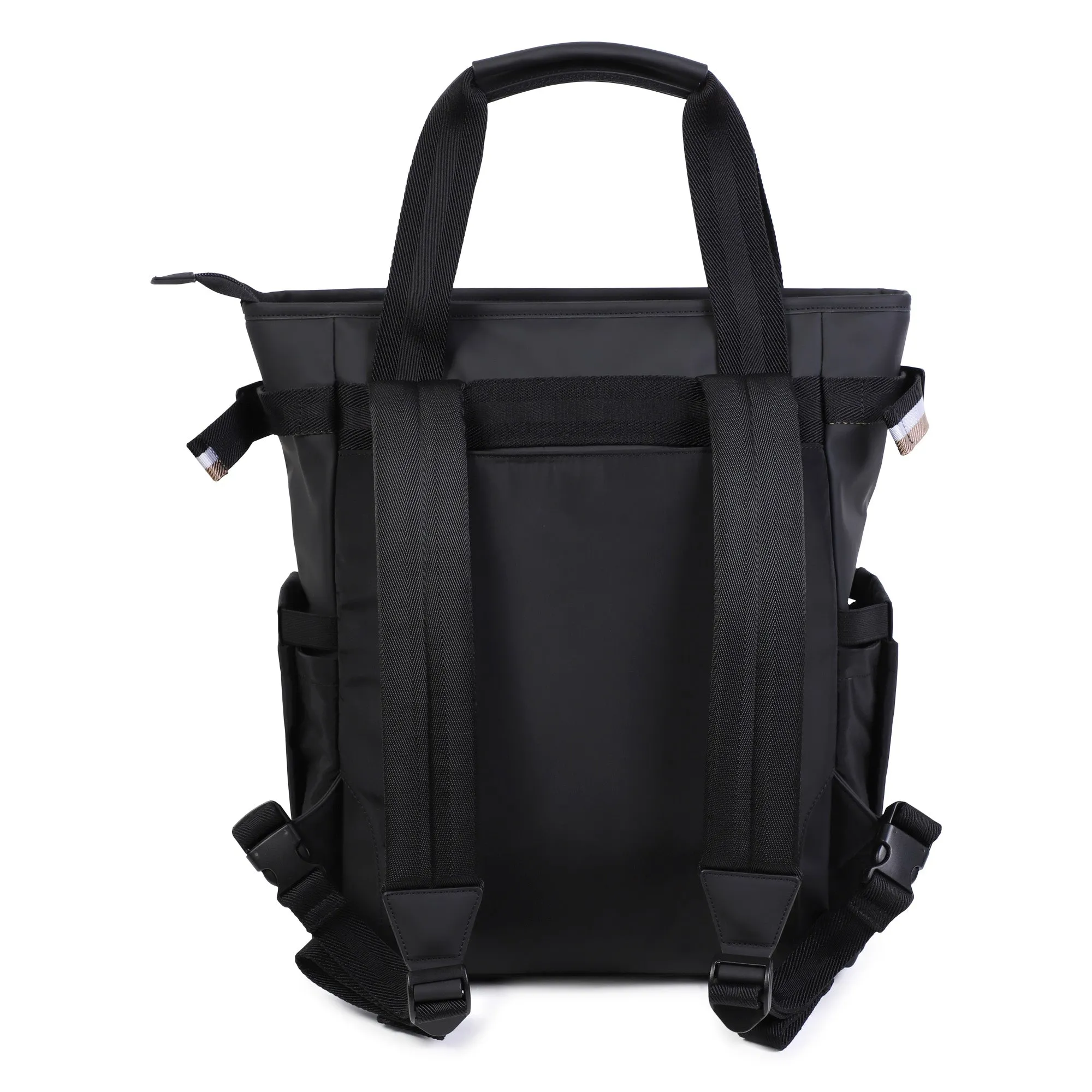 Unisex Black Backpack Changing Bag