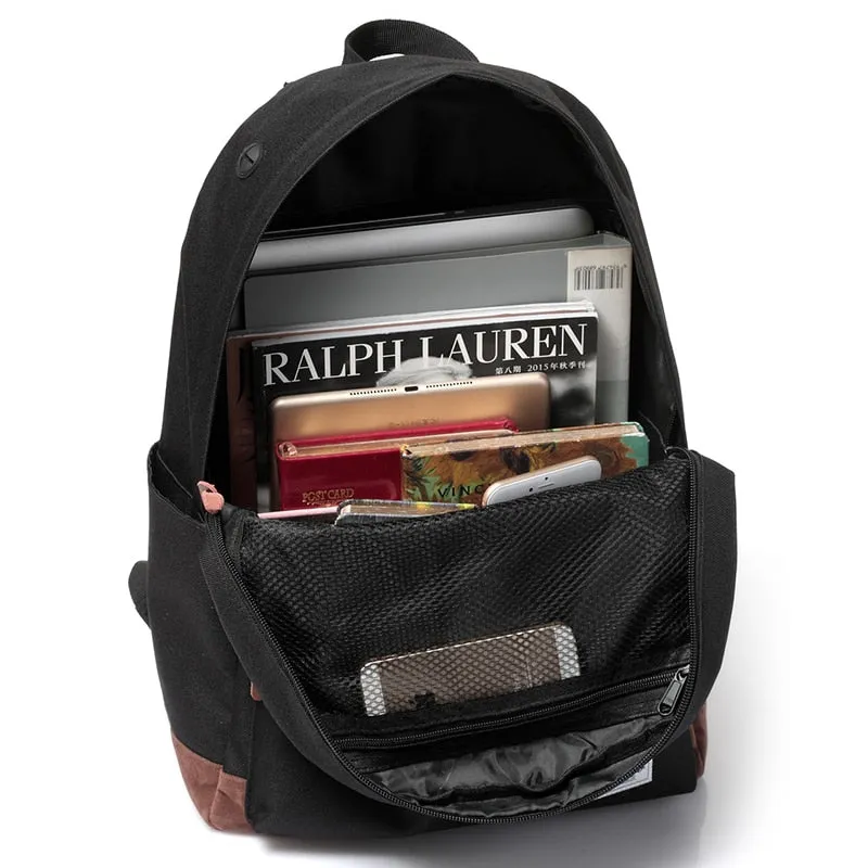 VASCHY Unisex Classic Water Resistant Backpack 15.6Inch Laptop Capacity