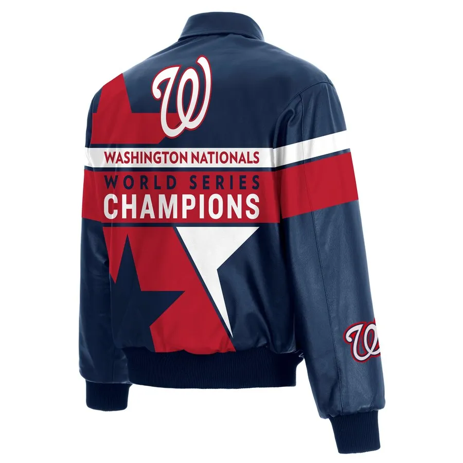 Washington Nationals 2019 World Series All-Leather Jacket