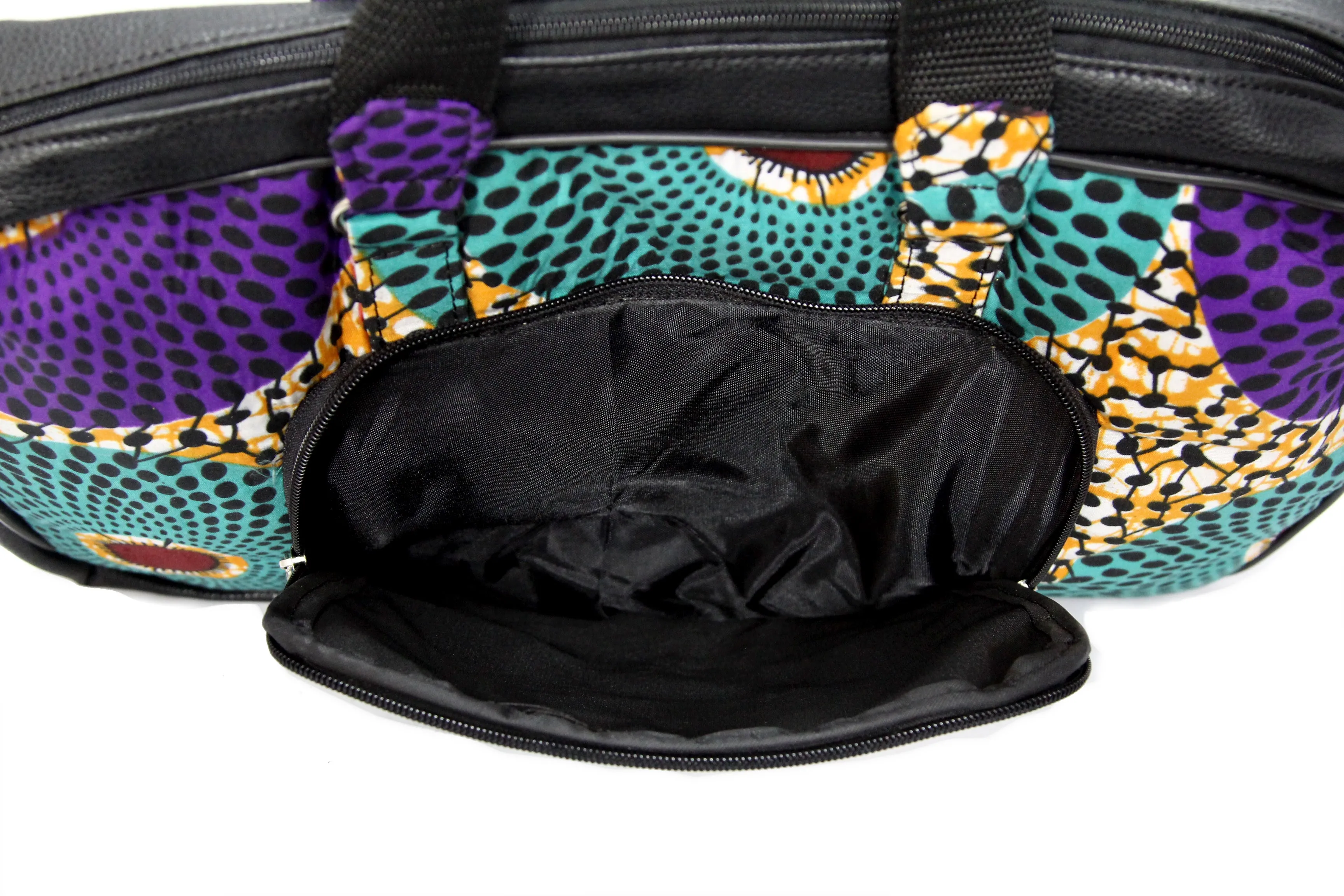 Waves Laptop Ankara Bag